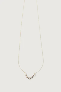 ZODIAC NECKLACE WITH ZIRCONIA