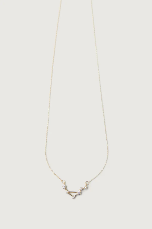ZODIAC NECKLACE WITH ZIRCONIA
